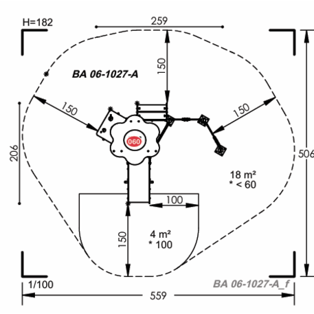 Vaikų žaidimų aikštelių įranga Baby linija – mažiesiems 'MBG-2063_BA 06-1027-A98'