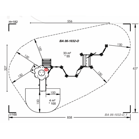 Vaikų žaidimų aikštelių įranga Baby linija – mažiesiems 'MBG-2073_BA 06-1032-O99'
