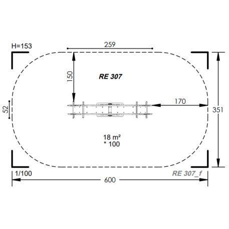 Spyruokliukas vaikų žaidimų aikštelėms 'MBG-1101_RE 307-07'