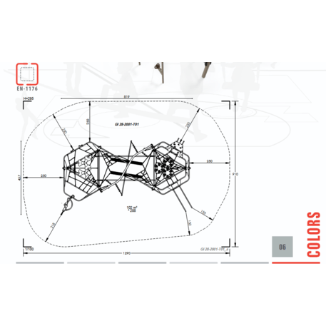  Vaikų žaidimo aikštelės kompleksas, kolekcija 'Giga / MBG-1291_GI 28-2001-T01'