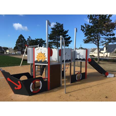  Vaikų žaidimo aikštelės kompleksas, kolekcija 'Piratų laivas / MBG-1203_CI 12-2001-Q98'