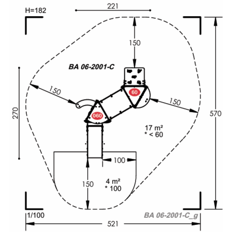 Vaikų žaidimų aikštelių įranga Baby linija – mažiesiems 'MBG-2089_BA 06-2001-C03'
