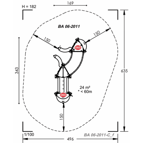Vaikų žaidimų aikštelių įranga Baby linija – mažiesiems 'MBG-2100_BA 06-2011-C03'