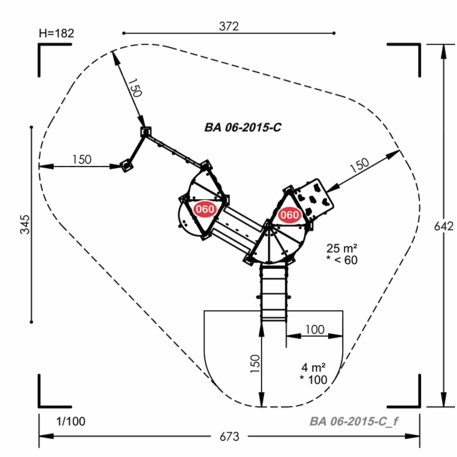 Vaikų žaidimų aikštelių įranga Baby linija – mažiesiems 'MBG-2104_BA 06-2015-C03'