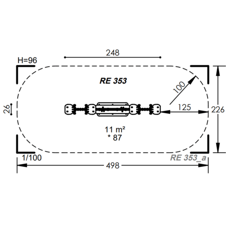 Spyruokliukas vaikų žaidimų aikštelėms 'MBG-1149_RE 353-15'