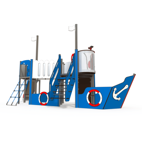  Vaikų žaidimo aikštelės kompleksas, kolekcija 'Piratų laivas / MBG-1204_CI 12-2001-T01'