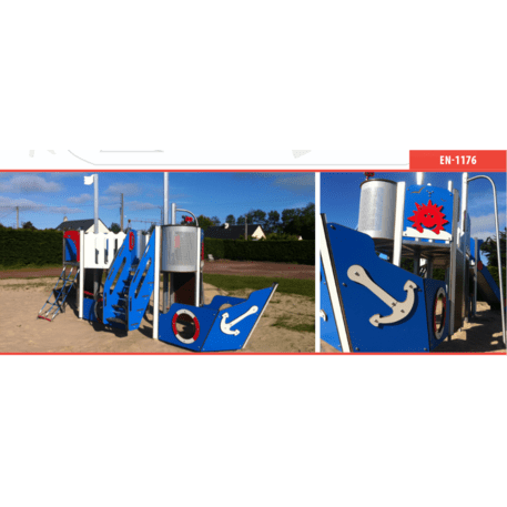  Vaikų žaidimo aikštelės kompleksas, kolekcija 'Piratų laivas / MBG-1204_CI 12-2001-T01'