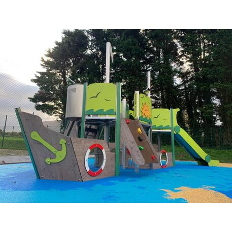  Vaikų žaidimo aikštelės kompleksas, kolekcija 'Piratų laivas / MBG-1214_CI 12-2006-Q99'