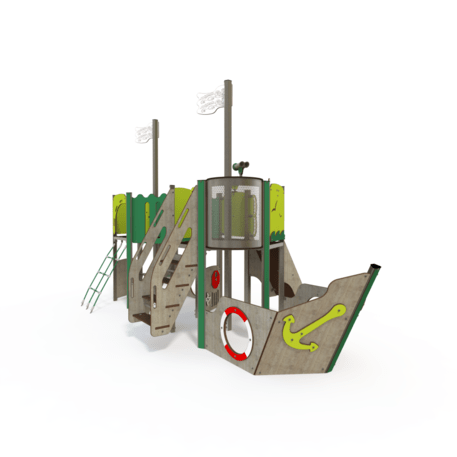  Vaikų žaidimo aikštelės kompleksas, kolekcija 'Piratų laivas / MBG-1214_CI 12-2006-Q99'