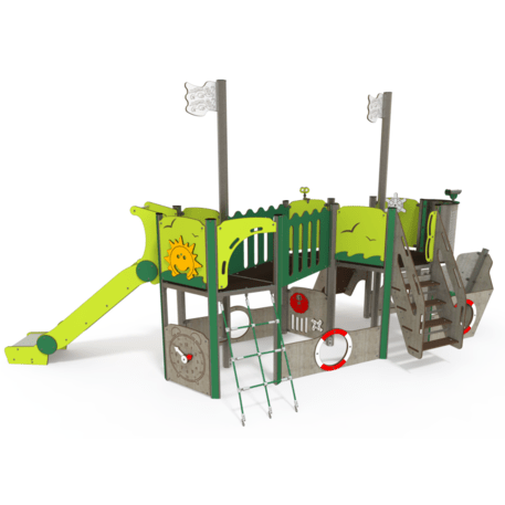  Vaikų žaidimo aikštelės kompleksas, kolekcija 'Piratų laivas / MBG-1214_CI 12-2006-Q99'