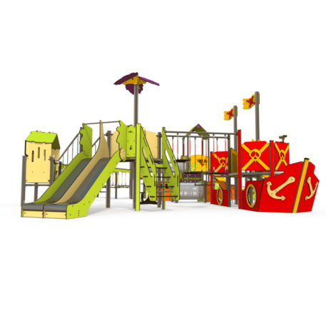 Vaikų žaidimo aikštelės kompleksas, kolekcija 'Piratų laivas / MBG-1223_CI 12-7001-T03'