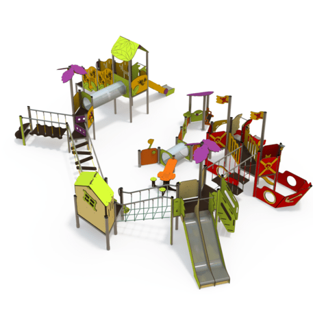  Vaikų žaidimo aikštelės kompleksas, kolekcija 'Piratų laivas / MBG-1223_CI 12-7001-T03'