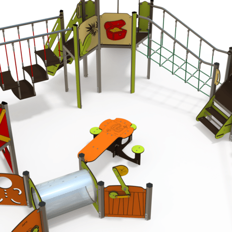  Vaikų žaidimo aikštelės kompleksas, kolekcija 'Piratų laivas / MBG-1223_CI 12-7001-T03'