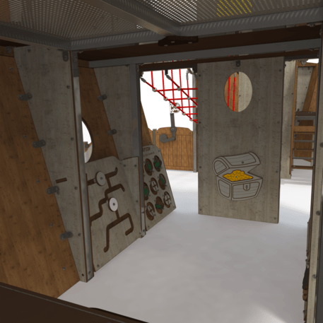  Vaikų žaidimo aikštelės kompleksas, kolekcija 'Piratų laivas / MBG-1233_CI 15-1009-T01'