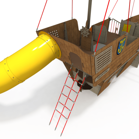  Vaikų žaidimo aikštelės kompleksas, kolekcija 'Piratų laivas / MBG-1233_CI 15-1009-T01'