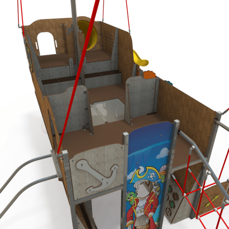  Vaikų žaidimo aikštelės kompleksas, kolekcija 'Piratų laivas / MBG-1233_CI 15-1009-T01'