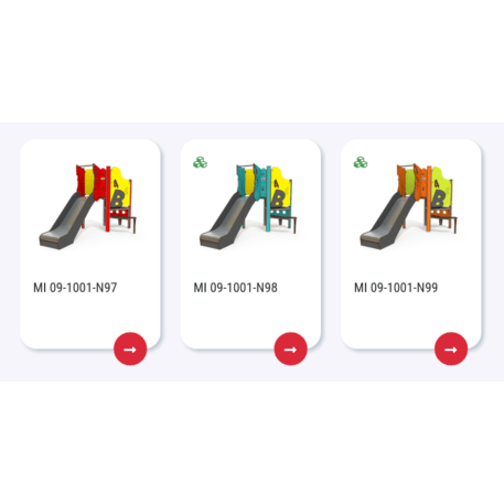 Žaidimų aikštelių kompleksas vaikams nuo 2 metų amžiaus – kolekcija 'MINI / MBG-2145_MI 09-1001-N22'