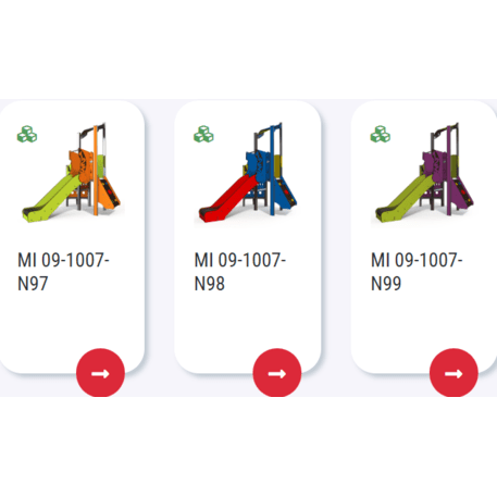 Žaidimų aikštelių kompleksas vaikams nuo 2 metų amžiaus – kolekcija 'MINI / MBG-2154_MI 09-1007-N22'