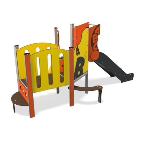 Žaidimų aikštelių kompleksas vaikams nuo 2 metų amžiaus – kolekcija 'MINI / MBG-2158_MI 09-1008-N22'