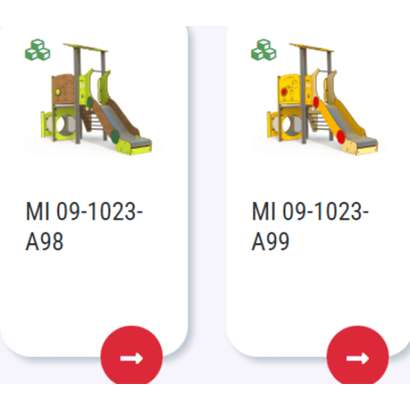 Žaidimų aikštelių kompleksas vaikams nuo 2 metų amžiaus – kolekcija 'MINI / MBG-2178_MI 09-1023-A97'