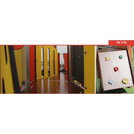 Žaidimų aikštelių kompleksas vaikams nuo 2 metų amžiaus – kolekcija 'MINI / MBG-2198_MI 09-1042-N22'