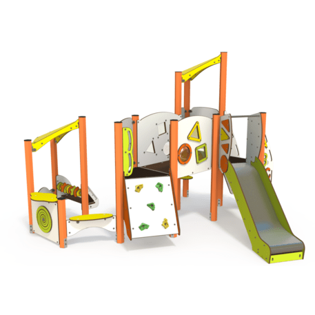 Žaidimų aikštelių kompleksas vaikams nuo 2 metų amžiaus – kolekcija 'MINI / MBG-2205_MI 09-2002-AC07'