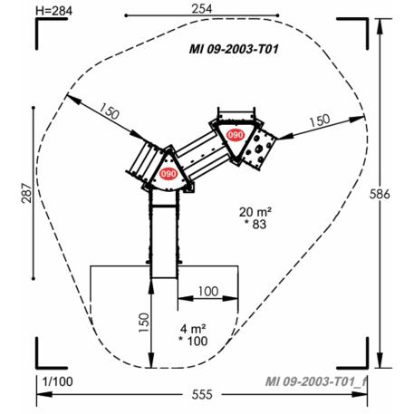 Žaidimų aikštelių kompleksas vaikams nuo 2 metų amžiaus – kolekcija 'MINI / MBG-2210_MI 09-2003-T01'