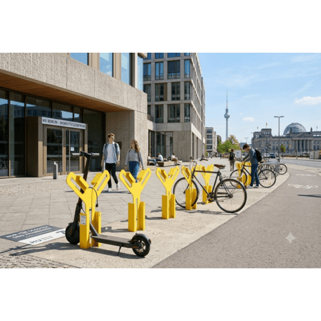 Bicycle and Electric Scooter Rack 'Elica'