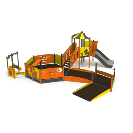Žaidimų aikštelių kompleksas vaikams nuo 2 metų amžiaus – kolekcija 'MINI / MBG-2228-MI 09-2019-N22'