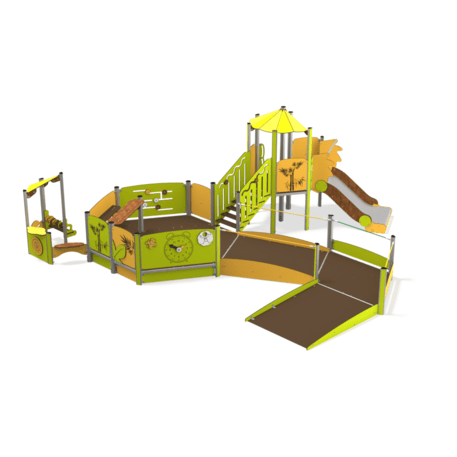 Žaidimų aikštelių kompleksas vaikams nuo 2 metų amžiaus – kolekcija 'MINI / MBG-2230-MI 09-2019-T02'