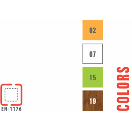Žaidimų aikštelių kompleksas vaikams nuo 2 metų amžiaus – kolekcija 'MINI / MBG-2230-MI 09-2019-T02'