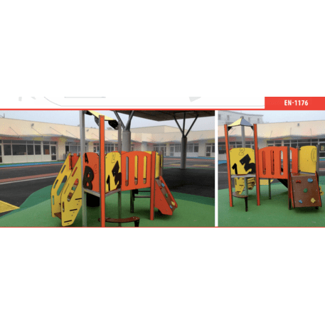 Žaidimų aikštelių kompleksas vaikams nuo 2 metų amžiaus – kolekcija 'MINI / MBG-2241_MI 09-2032-T02'