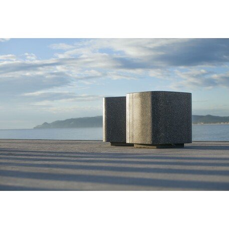 Betoninis modulinis suolas su LED apšvietimu 'Premium / Square Puff 45x45cm'