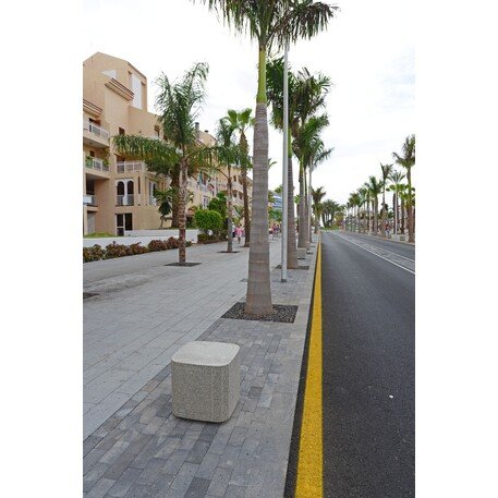 Betoninis modulinis suolas su LED apšvietimu 'Premium / Square Puff 45x45cm'