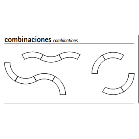 Betoninis modulinis suolas su LED apšvietimu 'Premium / Basic 50 / MDL_ 50cm'