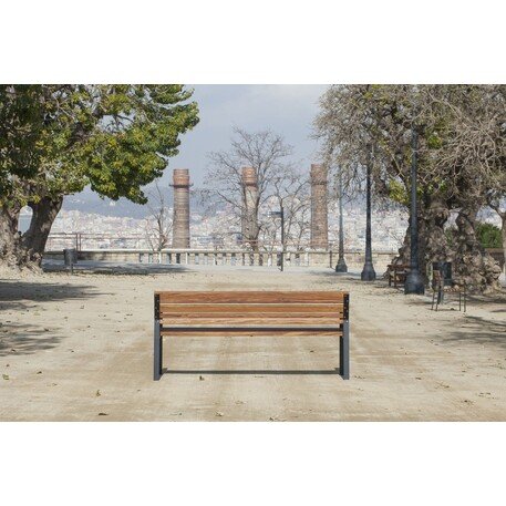 Metalinis suoliukas su atlošu 'Premium / Calmina 60cm/180cm'