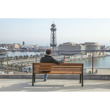 Metalinis suoliukas su atlošu 'Premium / Calmina 60cm/180cm'