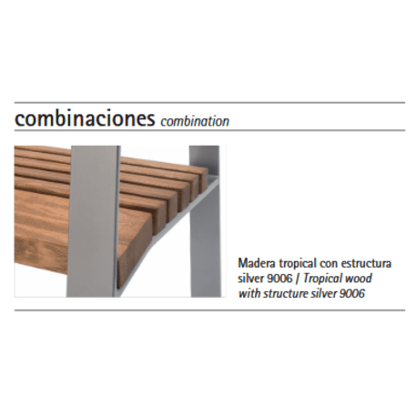 Metalinis suoliukas su atlošu 'Premium / Calmina 60cm/180cm'