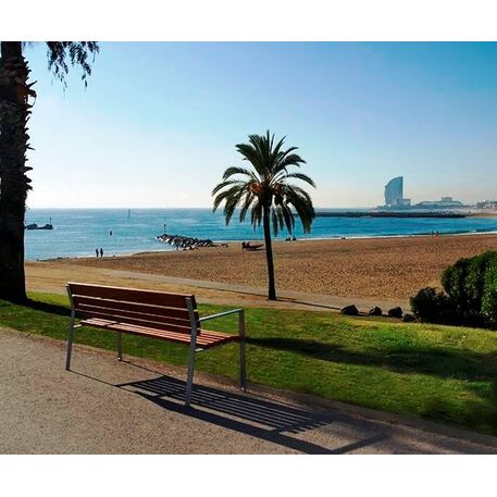 Metalinis suoliukas su atlošu 'Premium / Calmina 60cm/180cm'