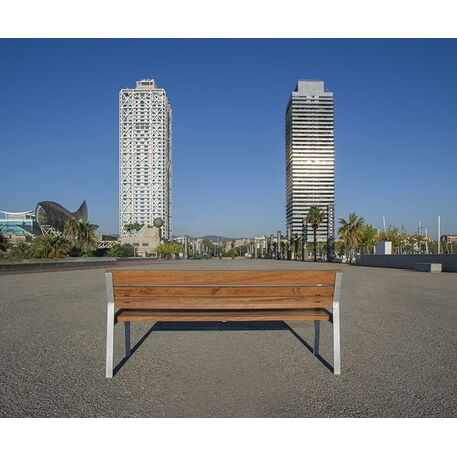 Metalinis suoliukas su atlošu 'Premium / Calmina 60cm/180cm'