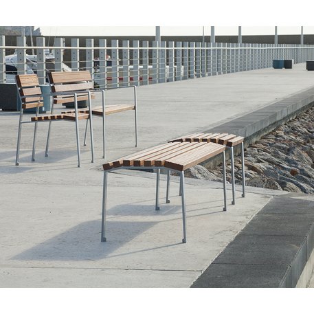 Metalinis suoliukas su atlošu 'Premium / Calmina 60cm/180cm'