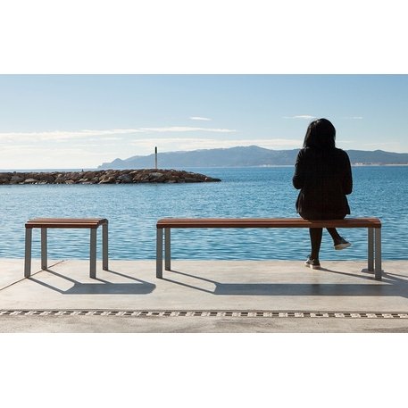 Metalinis suoliukas su atlošu 'Premium / Calmina 60cm/180cm'