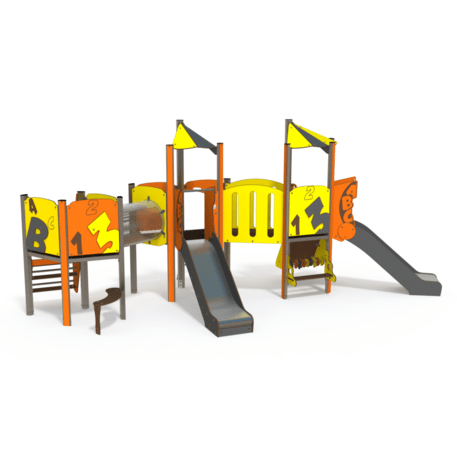 Žaidimų aikštelių kompleksas vaikams nuo 2 metų amžiaus – kolekcija 'MINI / MBG-2335_MI 09-3022-N22'