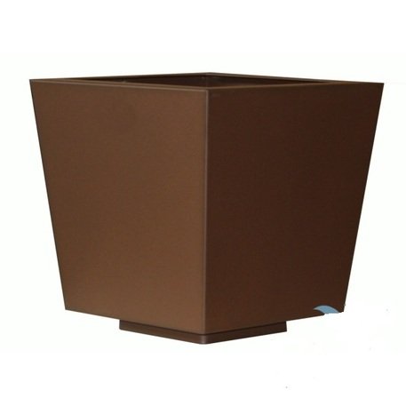 Kvadratinis metalinis lauko vazonas (gėlinė) 'Piramide / Piramidale'