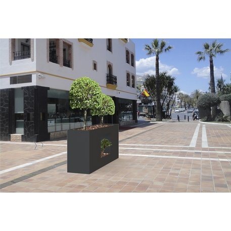 Metalinis lauko vazonas (gėlinė) 'Planter Urbano /180x45xH/80cm'