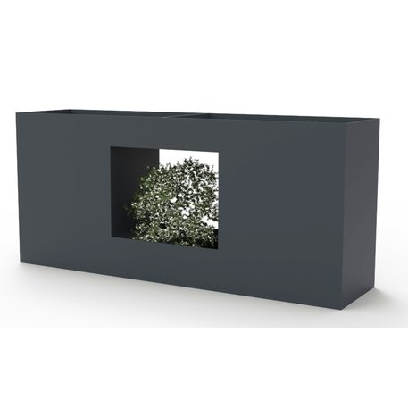 Metalinis lauko vazonas (gėlinė) 'Planter Urbano /180x45xH/80cm'
