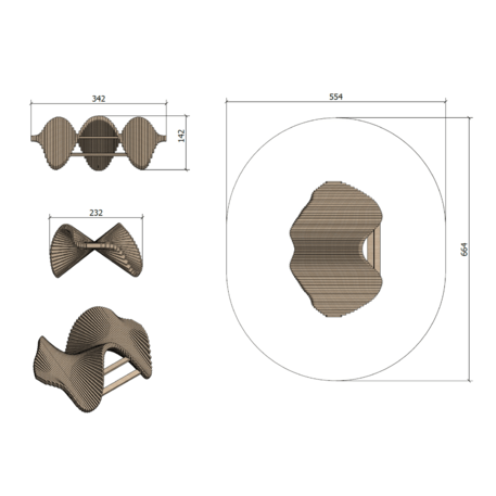 Vaikų žaidimų aikštelių įranga „Layslide 3.5“, kolekcija Playsculptures®