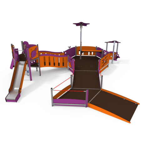 Žaidimų aikštelių kompleksas vaikams nuo 2 iki 10 metų amžiaus – kolekcija 'MAXI / MBG-2403_MA 12-2012-O18'
