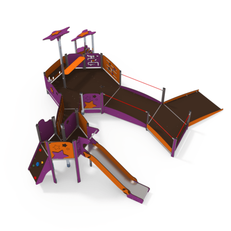 Žaidimų aikštelių kompleksas vaikams nuo 2 iki 10 metų amžiaus – kolekcija 'MAXI / MBG-2403_MA 12-2012-O18'