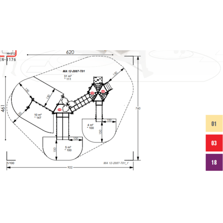Игровой комплекс для детей от 2 лет – коллекция 'MAXI / MBG-2442_MA 12-2087-T01'